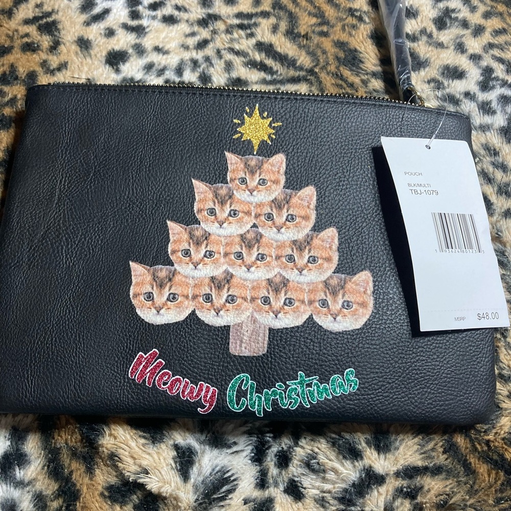 Meows Christmas clutch